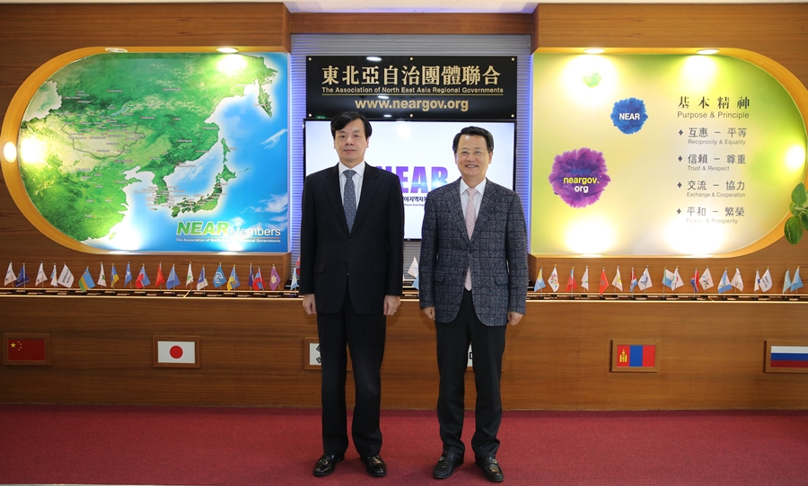 12月16日，韩国大邱广域市国际关系大使一行访问NEAR秘书处
