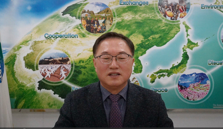 NEAR秘书长在岭南大学举办的「第5届中韩大学生语言文化交流会」上视频致辞