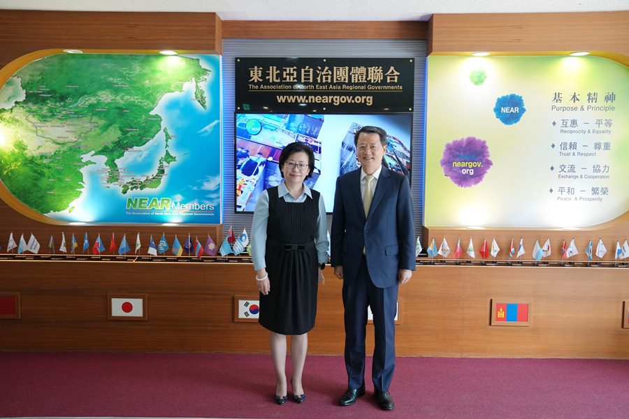 韓日中3国協力事務局(TCS)事務総長、NEAR事務局訪問