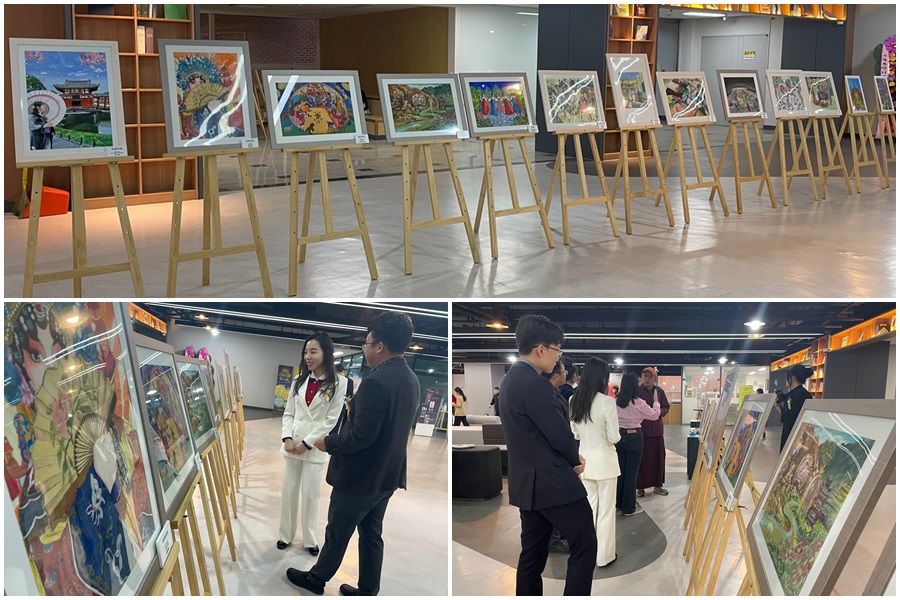 NEAR青少年絵画コンテスト受賞作、韓国慶一大學校にて展示