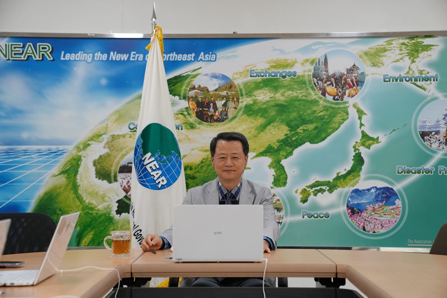 Secretary-General Kim Ok-chae Holds Online Meeting with Dazgang, Director of the Heilongjiang Provincial Academy of Social Sciences